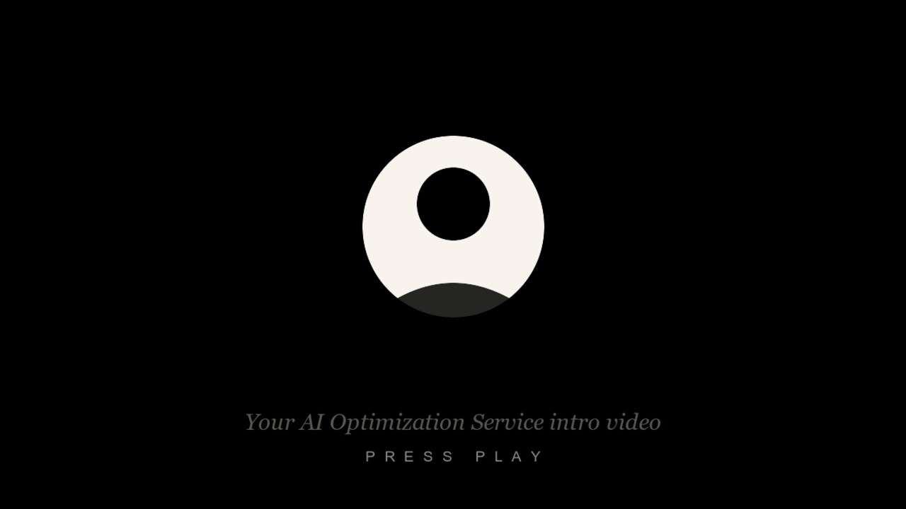 AI Optimization Service intro video poster